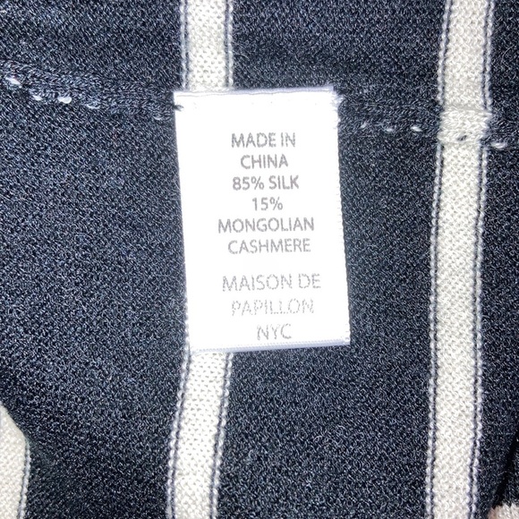 Maison de Papillon Lily Striped Silk Sweater - Picture 9 of 9